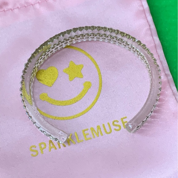 Sparklemuse Pave Crystal Clear Cuff - Picture 3 of 4